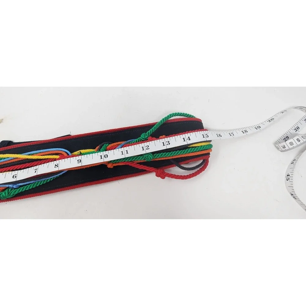 Vintage Ginnie Johansen Inc Knotted Black Belt Women's S/M Primary Color Rope